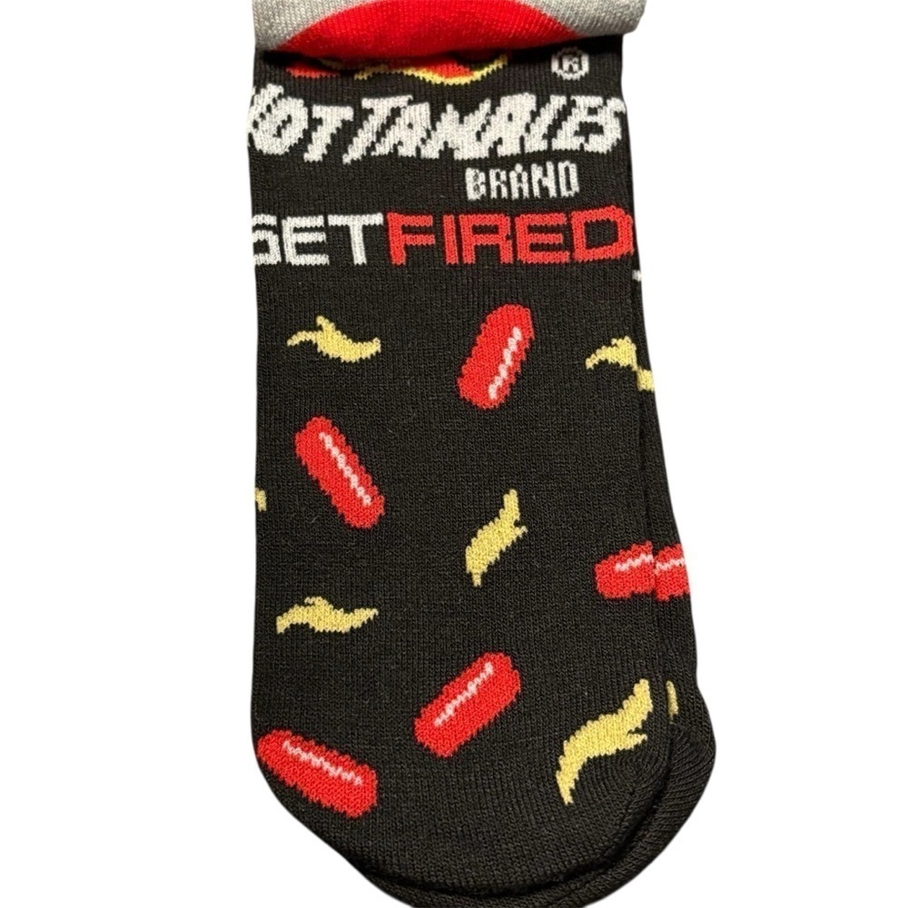 3/$25 Hot Tamales Crazy Food Themed Socks Men/Women Funny Gift for Snack Lover - Picture 5 of 5
